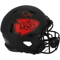 Casque authentique Riddell Eclipse Alternate Speed ​​autographié par Clyde Edwards-Helaire des Kansas City Chiefs