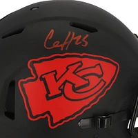 Casque authentique Riddell Eclipse Alternate Speed ​​autographié par Clyde Edwards-Helaire des Kansas City Chiefs