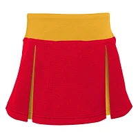 Girls Toddler Red Kansas City Chiefs Spirit Cheer Two-Piece Cheerleader Set with Bloomers