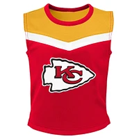 Girls Youth Red Kansas City Chiefs Spirit Two-Piece Cheerleader Set