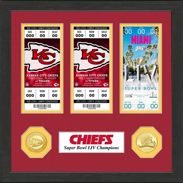 The Highland Mint | Kansas City Chiefs Super Bowl Champions Bronze Coin & Ticket Collection