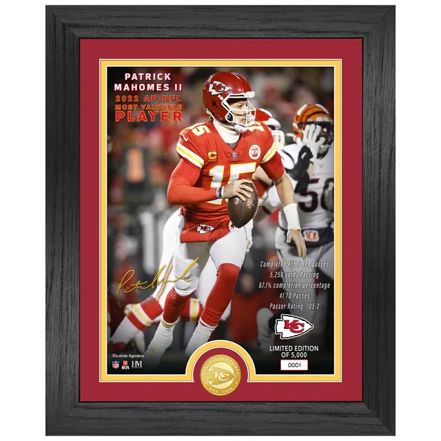 Patrick Mahomes LL Kansas City Chiefs Impact Jersey Frame