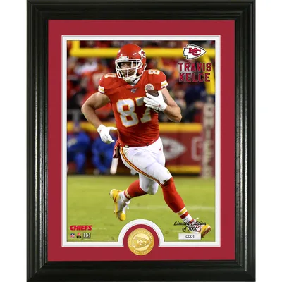 Travis Kelce Kansas City Chiefs Highland Mint 10K Career Receiving Yards  13'' x 16'' Bronze Coin Photo Mint