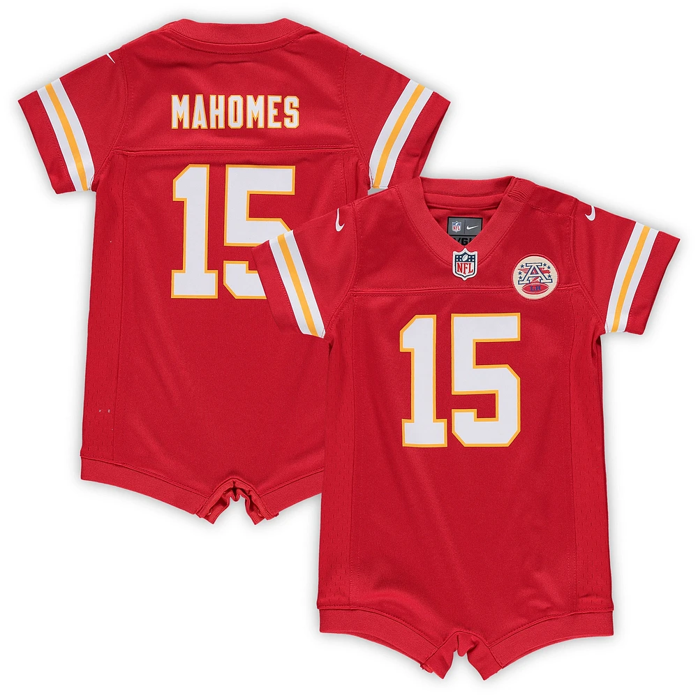 Barboteuse Nike Patrick Mahomes pour bébé, rouge, Kansas City Chiefs, maillot