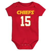 Infant Patrick Mahomes Rouge Kansas City Chiefs Mainliner Player Name & Number Body