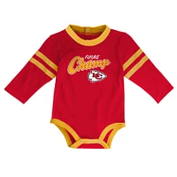 Little Kicker des Chiefs de Kansas City pour bébé rouge/or - Ensemble body et pantalon à manches longues