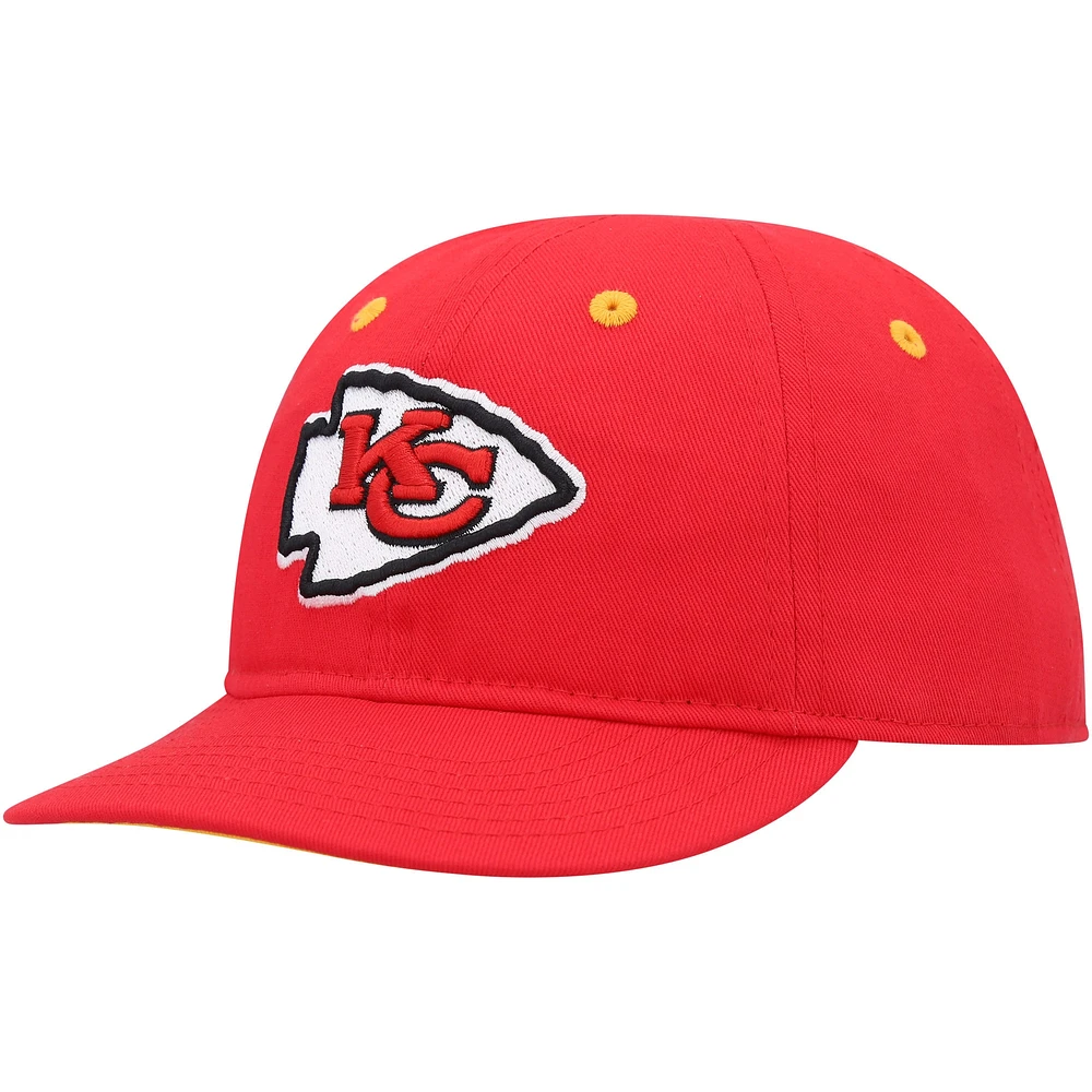 Casquette souple rouge Kansas City Chiefs Team Slouch Flex pour bébé