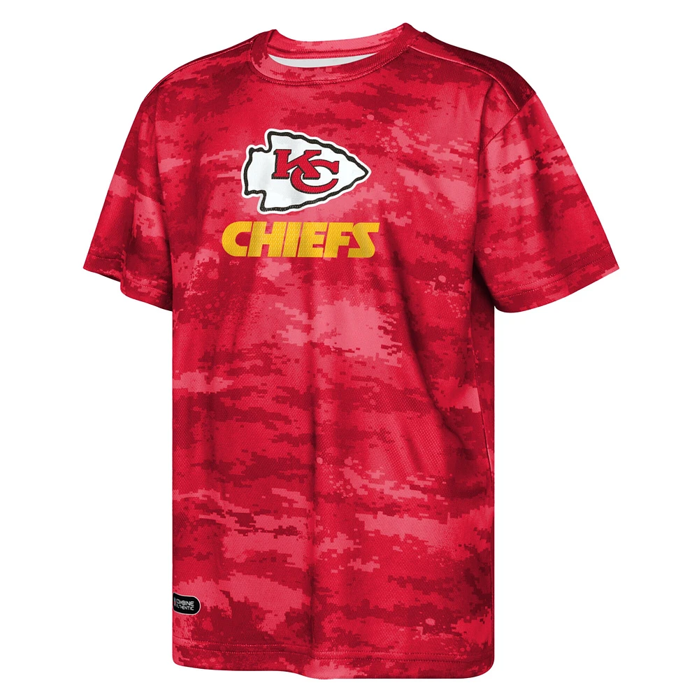 T-shirt rouge pour jeunes Kansas City Chiefs Scrimmage