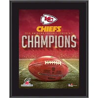 Kansas City Chiefs 10.5" x 13" AFC Champions Sublimated Plaque