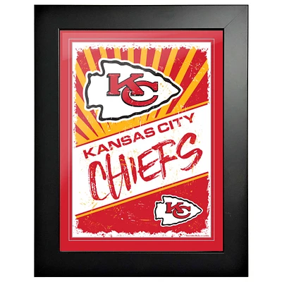 Kansas City Chiefs - 12'' x 16'' Classic Print Framed Art