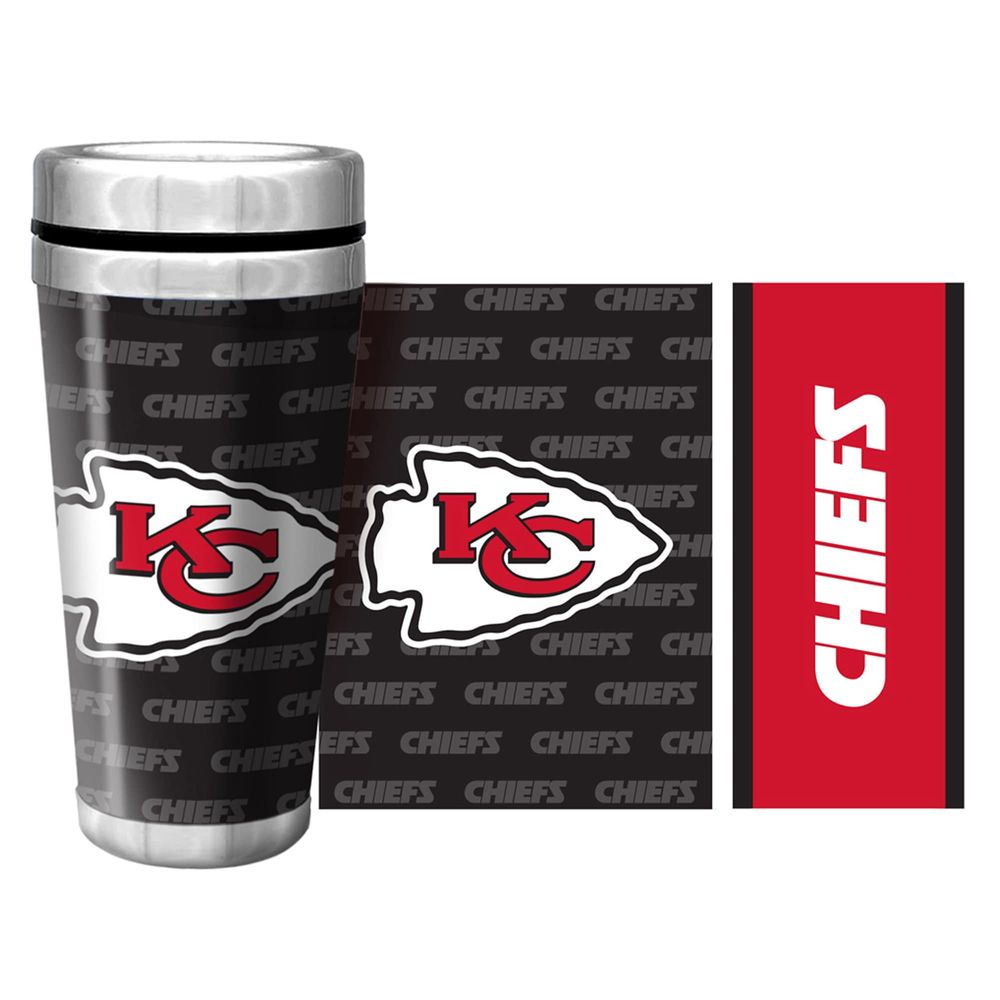 Kansas City Chiefs 16oz. Full Wrap Wallpaper Travel Mug