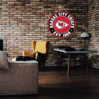 Kansas City Chiefs 22'' Distressed Logo Wall Sign