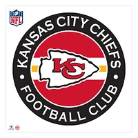 Kansas City Chiefs 36'' x 36'' Logo mural repositionnable - Décalcomanie