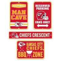 Kansas City Chiefs 4-Piece Fan Sign - Set