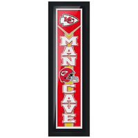 Kansas City Chiefs 6'' x 22'' Man Cave Framed - Artwork