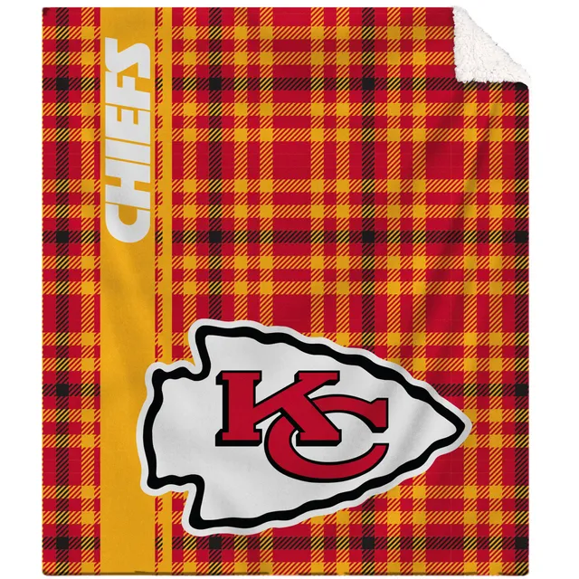 Kansas City Chiefs Logo Checkered Flannel Kansas City Chiefs Sweater –