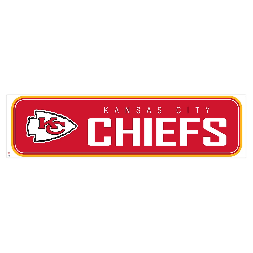 Kansas City Chiefs 90'' x 23'' mur repositionnable - décalcomanie