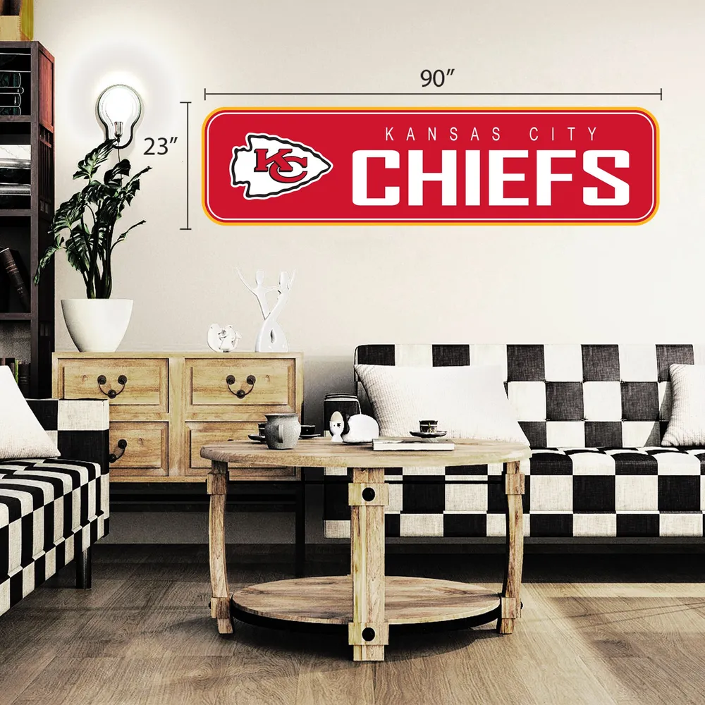 Kansas City Chiefs 90'' x 23'' mur repositionnable - décalcomanie