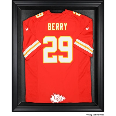 Vitrine de présentation encadrée noire pour maillots des Kansas City Chiefs