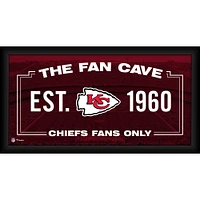 Collage encadré de grotte de fans des Chiefs de Kansas City 10" x 20"