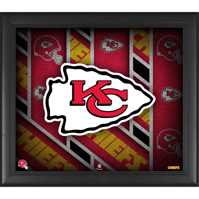 Kansas City Chiefs vs. Denver Broncos Framed 10 x 20 House Divided  Football Collage