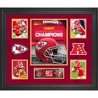 Collage encadré des champions de l'AFC 2020 des Chiefs de Kansas City 20" x 24"