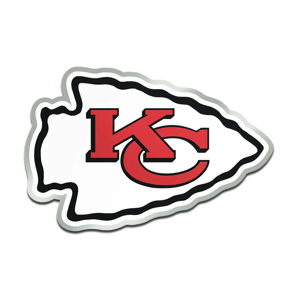 Kansas City Chiefs Metallic Freeform Logo Auto Emblem