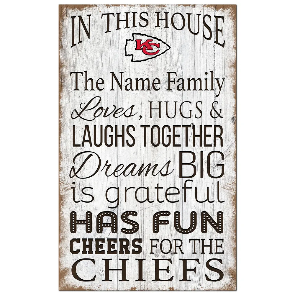 Kansas City Chiefs 11 x 19 Coordinate Sign