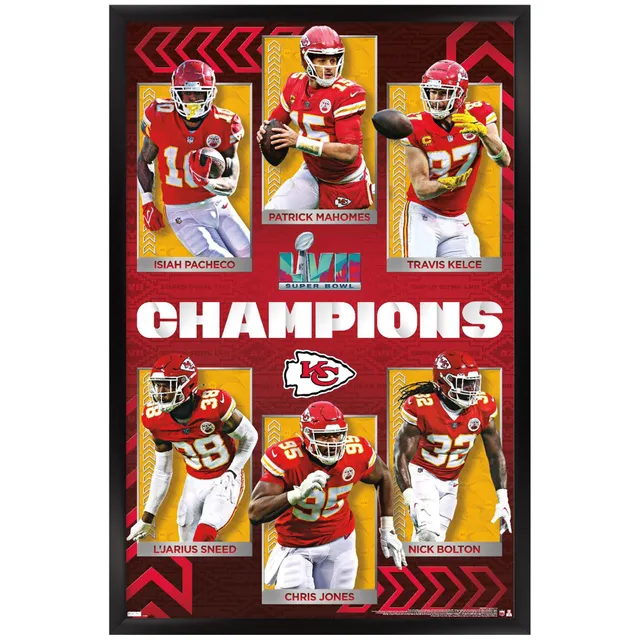 Kansas City Chiefs Super Bowl LVII Champions 24.25 x 35.75 Framed Poster