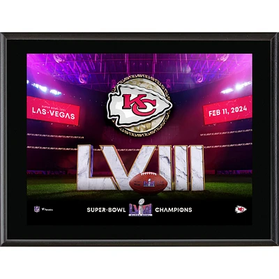 Kansas City Chiefs Super Bowl LVIII Champions 10" x 13" Sublimated Plaque
