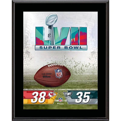 Kansas City Chiefs vs Philadelphia Eagles Super Bowl LVII 10.5" x 13" Sublimated Plaque