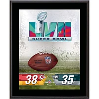 Kansas City Chiefs vs Philadelphia Eagles Super Bowl LVII 10.5" x 13" Sublimated Plaque