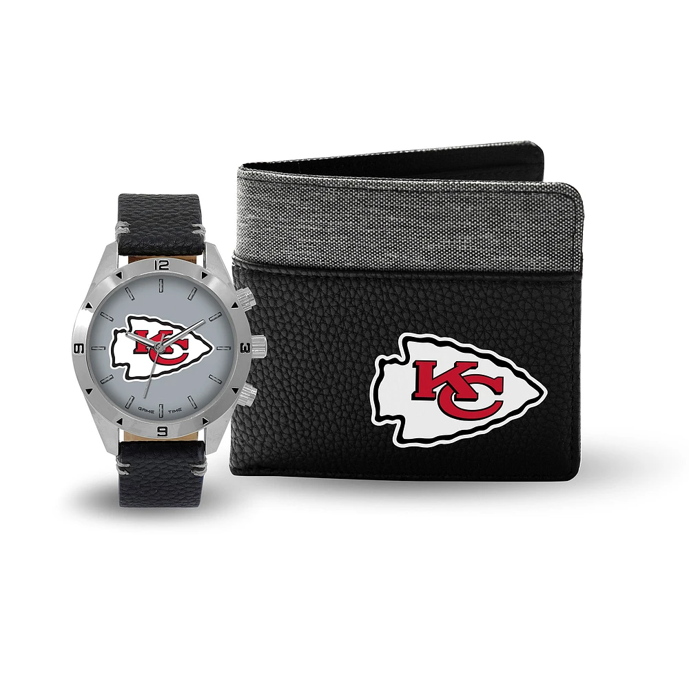 Coffret cadeau montre et portefeuille Kansas City Chiefs