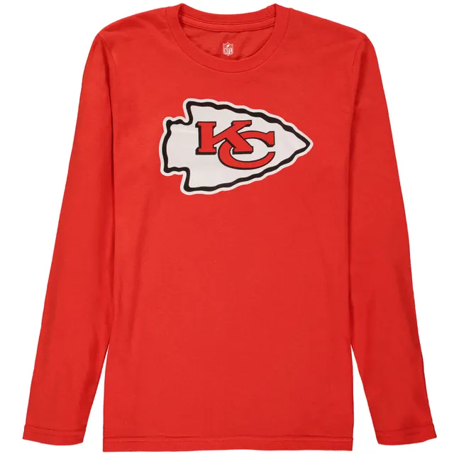 Youth Patrick Mahomes Red Kansas City Chiefs Mainliner Name & Number Long  Sleeve T-Shirt