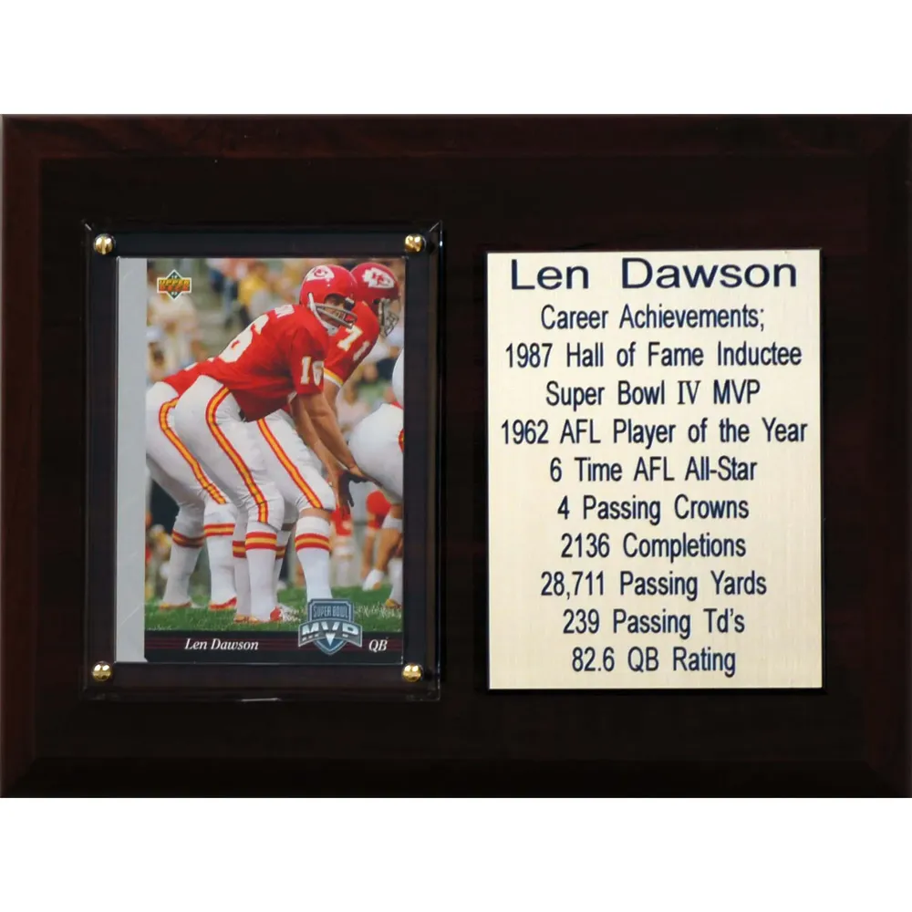 Lids Len Dawson Kansas City Chiefs 6'' x 8'' Plaque