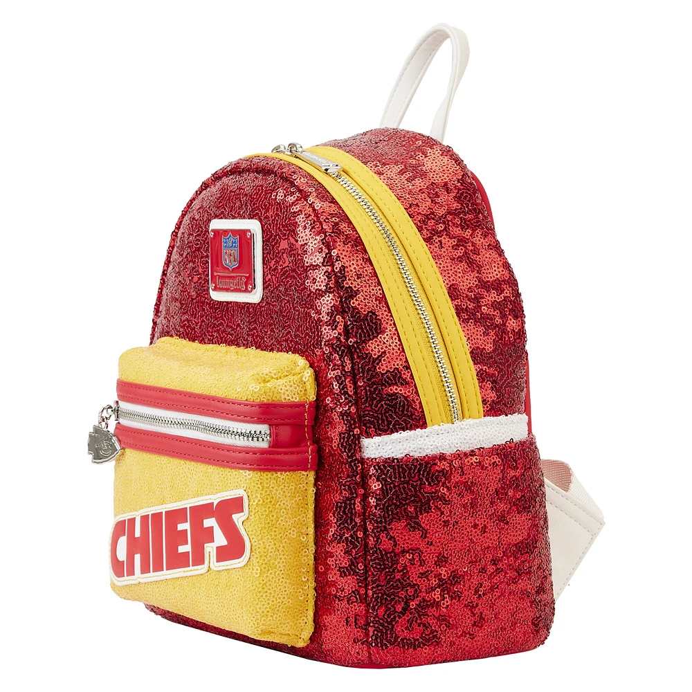 Loungefly Kansas City Chiefs Mini sac à dos à sequins