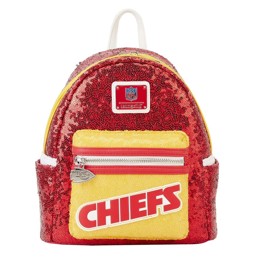 Loungefly Kansas City Chiefs Mini sac à dos à sequins