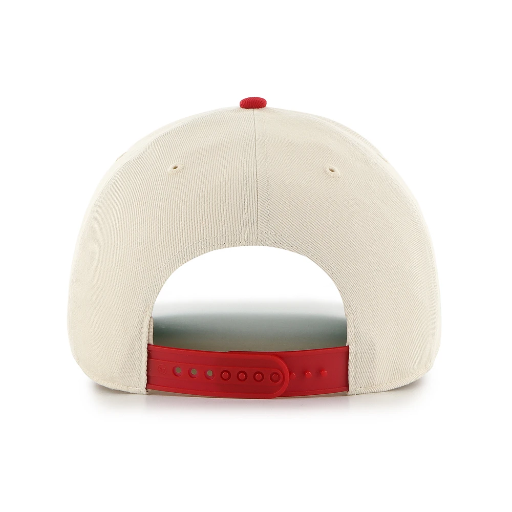Men's '47  Cream Kansas City Chiefs Pomona Rope Adjustable Hitch Hat