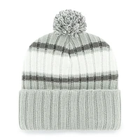 Men's '47  Gray Kansas City Chiefs Domestic Plateau Cuffed Knit Hat with Pom