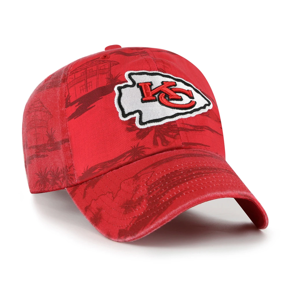 Men's '47  Red Kansas City Chiefs Fiji Clean Up Adjustable Hat