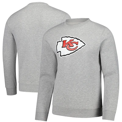 Sweat-shirt en polaire gris Fanatics pour homme des Kansas City Chiefs