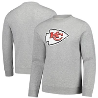Sweat-shirt en polaire gris Fanatics pour homme des Kansas City Chiefs