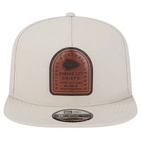 Men's New Era  Stone Kansas City Chiefs Premier 9FIFTY Snapback Hat