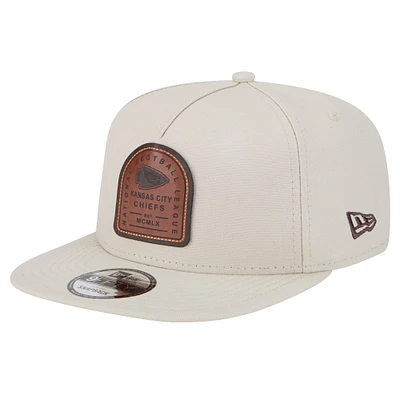 Men's New Era  Stone Kansas City Chiefs Premier 9FIFTY Snapback Hat