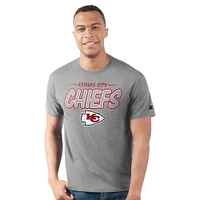 Men's Starter  Heather Gray Kansas City Chiefs Prime Time T-Shirt