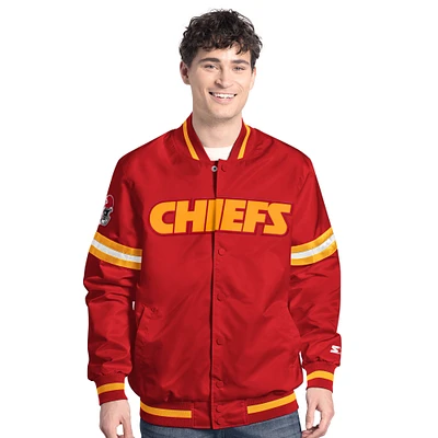 Veste universitaire à boutons-pression Scout des Chiefs de Kansas City pour homme, rouge Starter