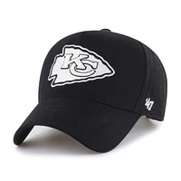 Men's '47 Black Kansas City Chiefs Foundation Offside Adjustable Hat