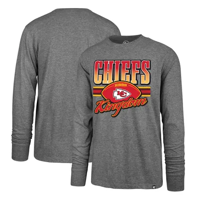 Men's '47 Black Kansas City Chiefs Wordmark Rider Franklin T-Shirt