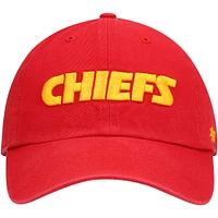 Men's '47 Red Kansas City Chiefs Clean Up Script Adjustable Hat