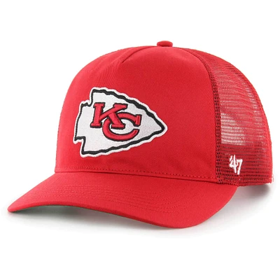 Casquette réglable '47 Kansas City Chiefs Mesh Hitch Trucker pour hommes rouge